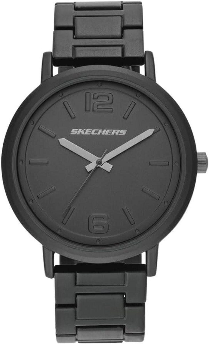 Herenhorloge met Quartz Uurwerk en Drie Wijzers - Siliconen en Gelegerde Band