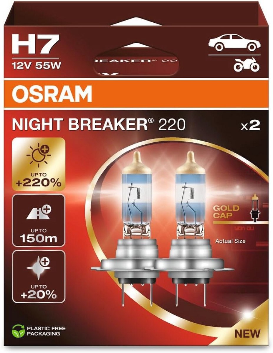 H7 Halogeen Koplamplampen - 220% Meer Helderheid en Wit Licht