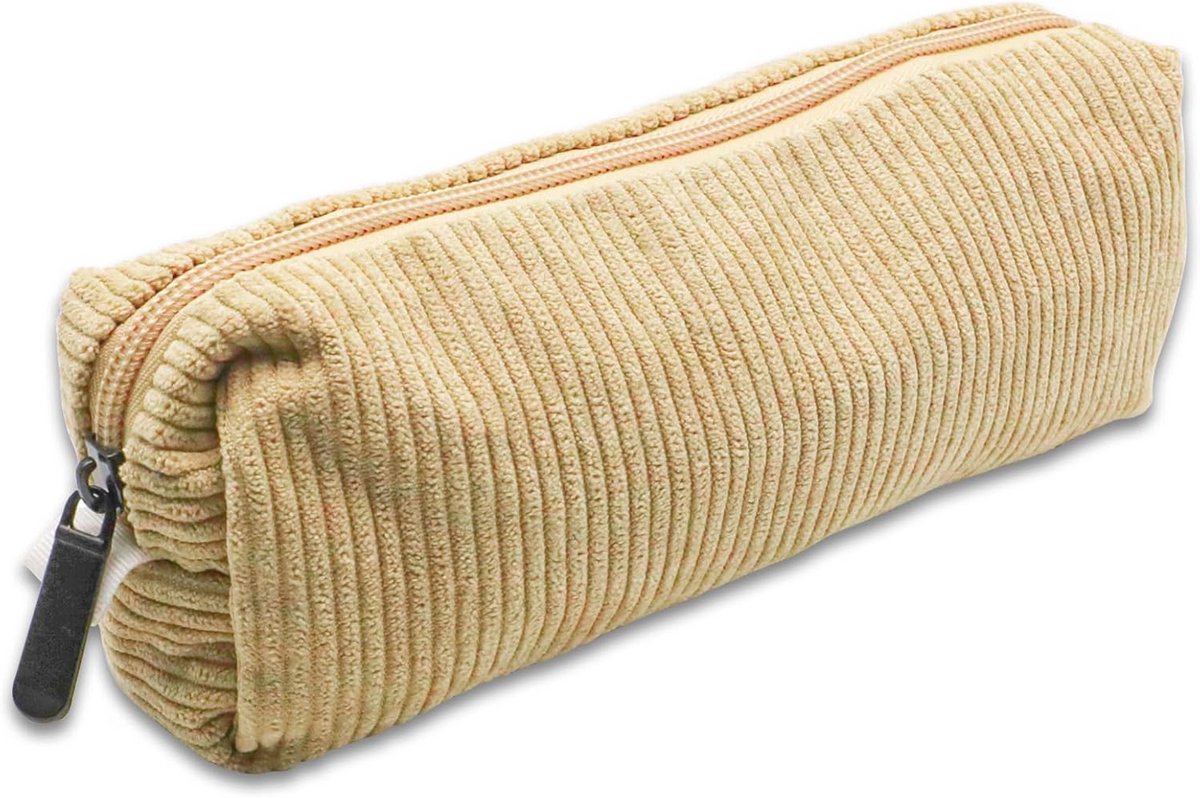 Aesthetisch Etui voor Potloden - Corduroy Etui voor School en Kantoor - Ruimte voor Tot 30 Pennen - Unisex