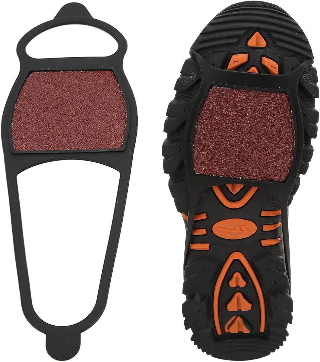 Candala Grofzandschoenhoes 1 Paar Ijssneeuwschoenhoes Voorvoet met Dubbelzijdige Grip Tractieschoen voor Veilig Lopen op IJzel en Sneeuw Geschikt voor Werken en Wandelen