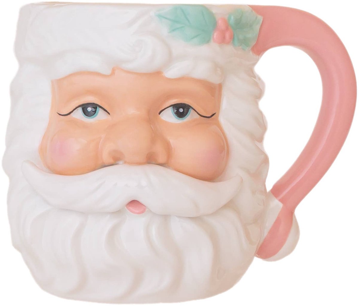 Boston International - kerstman mok - roze - pink - mok - kerst - kerstmok