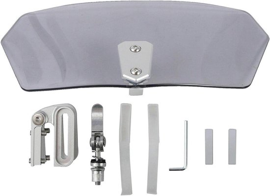 Motorfiets Universele VoorruitVerlenging Verstelbare Spoiler Clamp-on Motorfiets Universele VoorruitVerlenging Verstelbare Spoiler Clamp-on