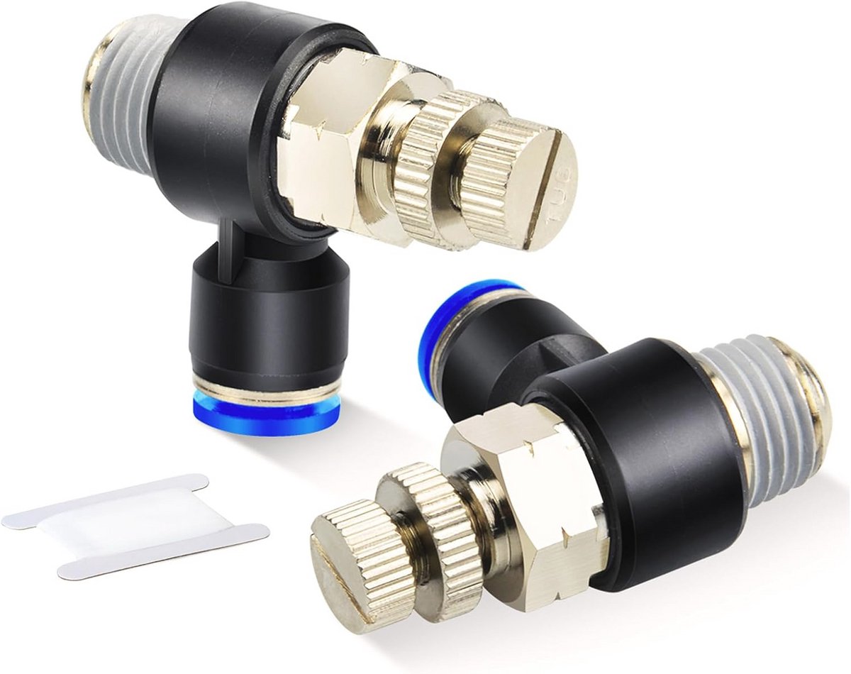 8MM Buis 1/4" BSP Male 90 Graden Elbow Push to Connect Connector voor Luchtstromen