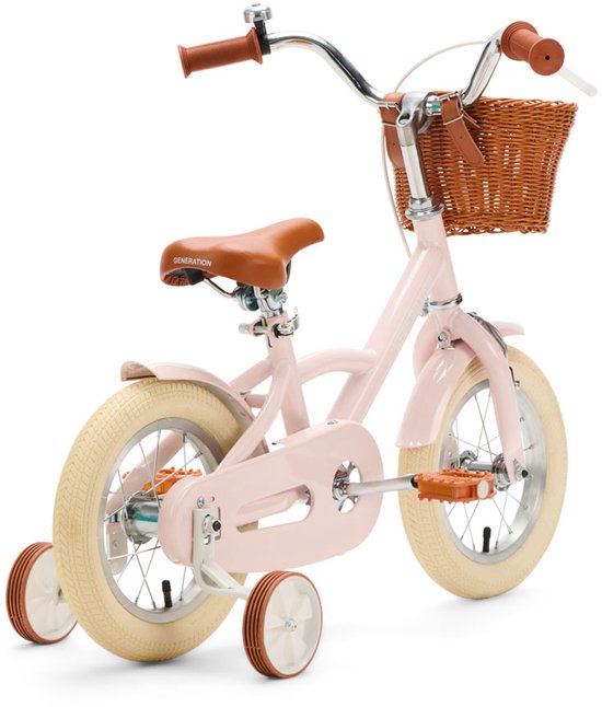 Generation Classic 12 inch Roze - Kinderfiets met Mandje van Generation — afbeelding 3