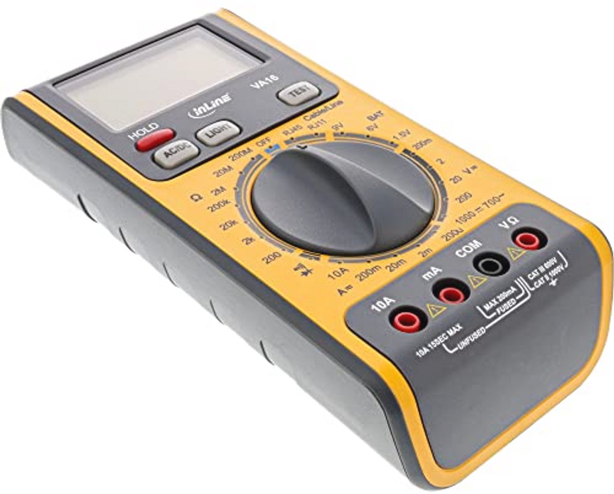 3-in-1 Digitale Multimeter met Kabeltester en Batterijtester