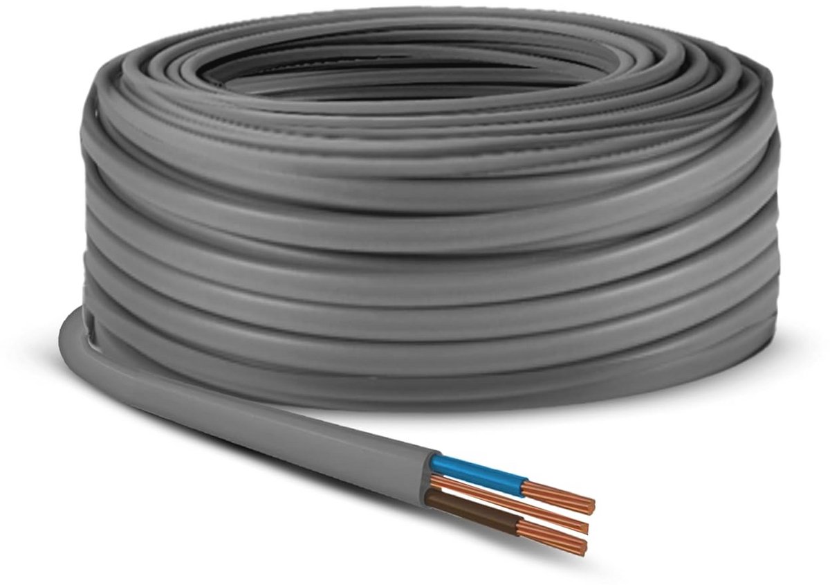Elektrische Twin en Earth Kabel 10mm - PVC Vervangingsdraad voor Verlichting en Aansluitingen (2 meter)
