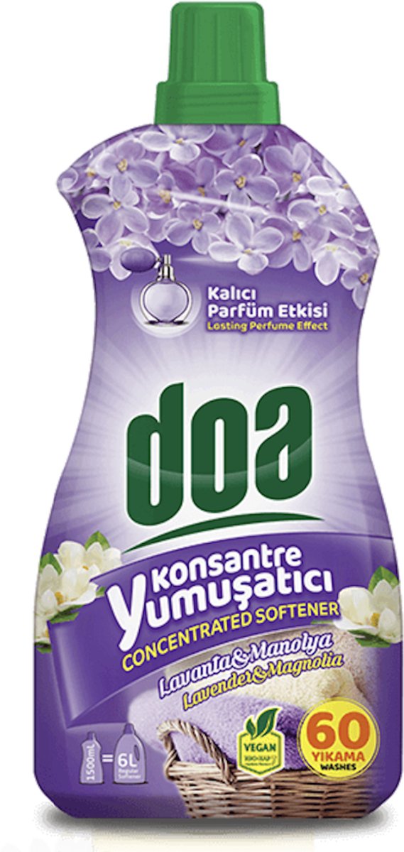 DOA GECONC. WASVERZACHTER LAVENDEL & MAGNOLIA 1.5L (9x1.5L)