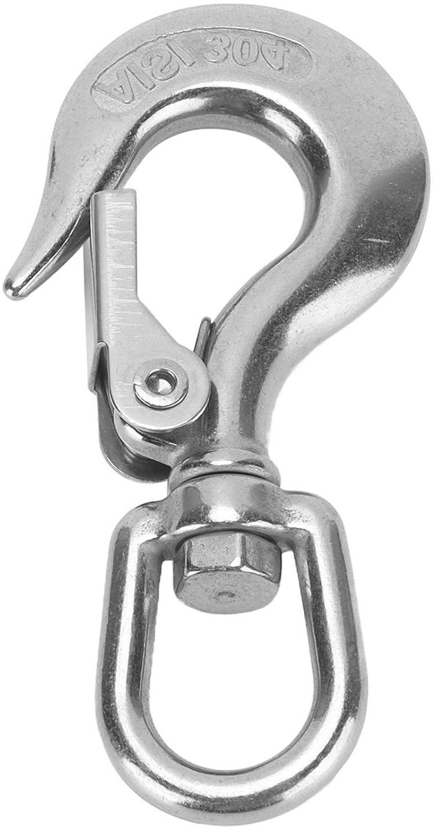 E-Ambar - RVS Hijshaak met Veiligheidsoog voor Technische Kranen (150KG)