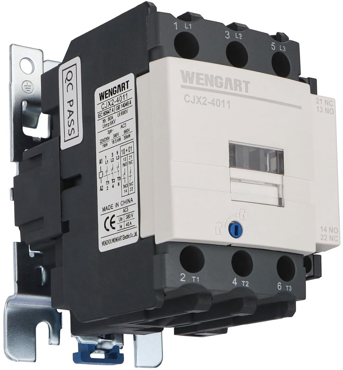 AC contactor met verbeterde veiligheidsfuncties - 40A, 220V