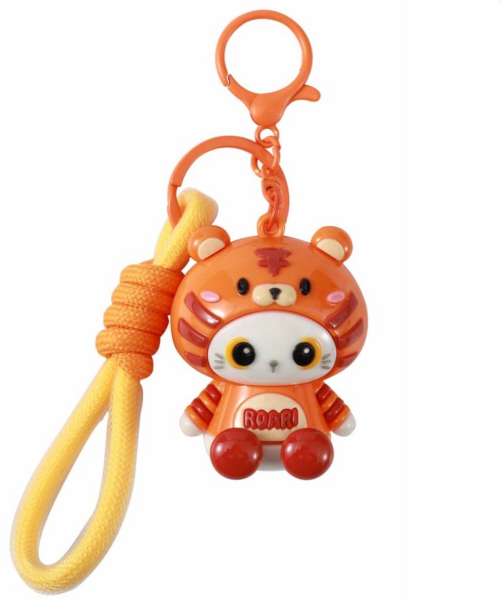 iTotal Sleutelhanger Hoodie Tijger Keychain TIGER Plastic and Metal 4.5x4.0x5.4cm