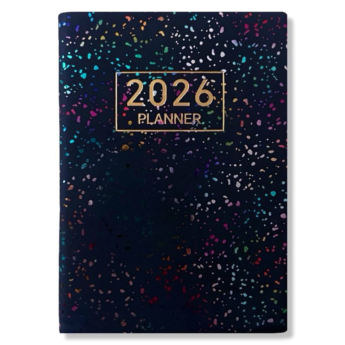 2026 Agenda - Weekagenda 7D/2P - A5 Softcover Rainbow Zwart - 15x21cm