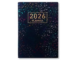 2026 Agenda - Weekagenda 7D/2P - A5 Softcover Rainbow Zwart - 15x21cm