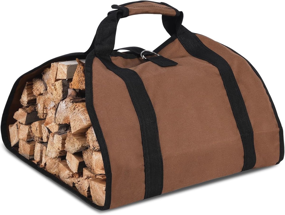 Draagbare Brandhout Tas voor Houttransport en Outdoor Kamperen
