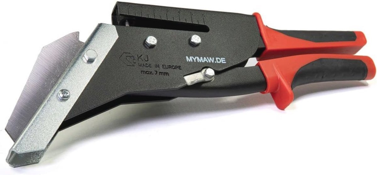 Leisteen schaar 55 mm met perforator voor het bewerken van leisteen en Eternit
