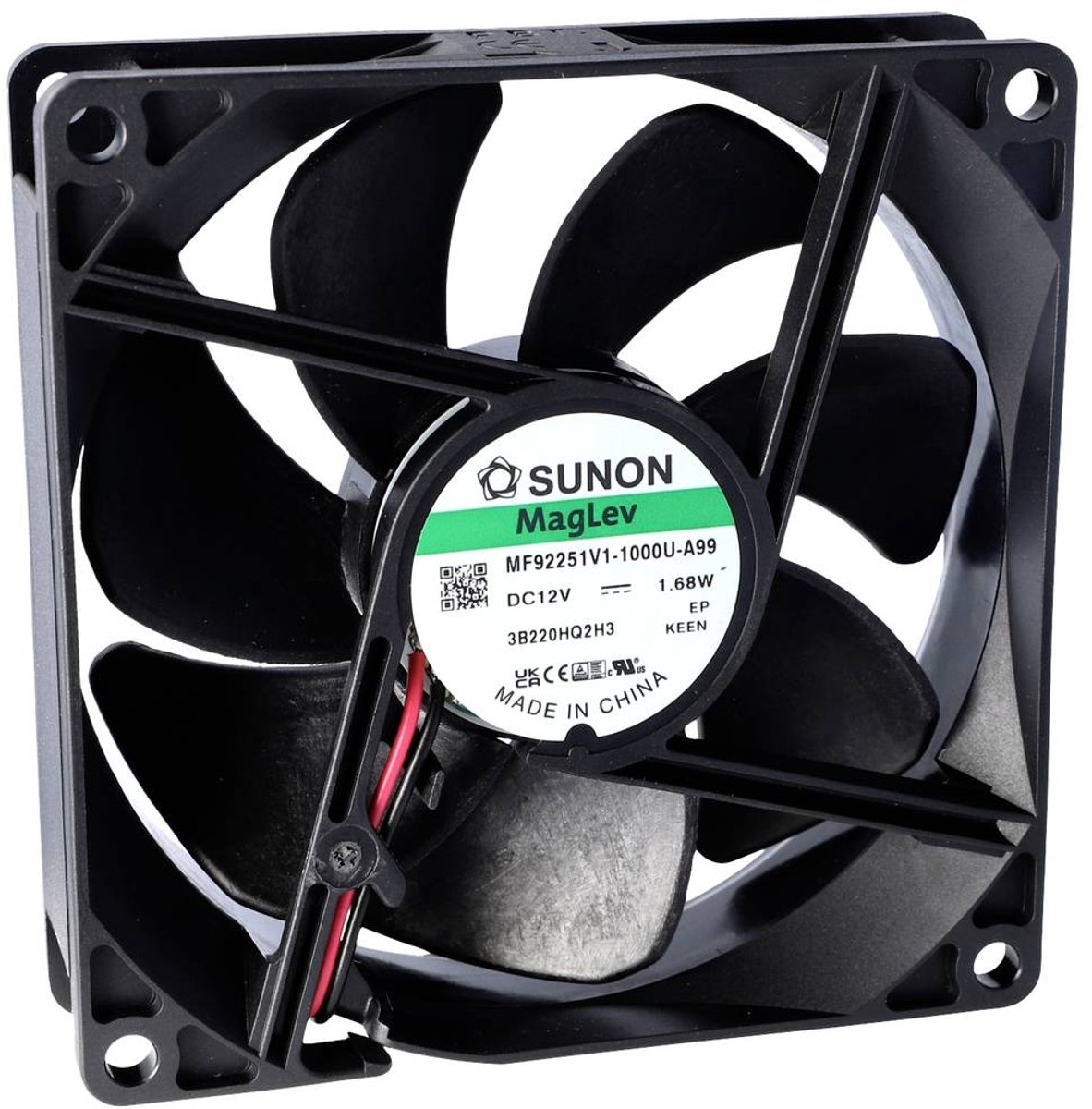 Sunon EF92252S1-1000U-A99 Axiaalventilator 24 V/DC 87.47 m³/h (l x b x h) 25 x 92 x 92 mm