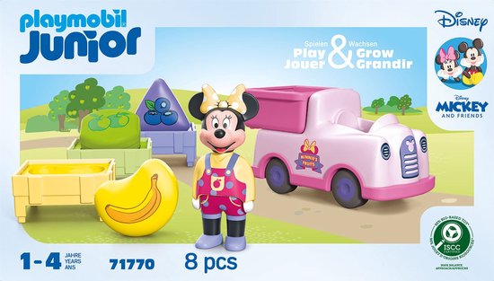 PLAYMOBIL PLAYMOBIL Junior & Disney JUNIOR & Disney: Minnie Mouse's fruit sorteer wagen 71770 van Playmobil — afbeelding 4