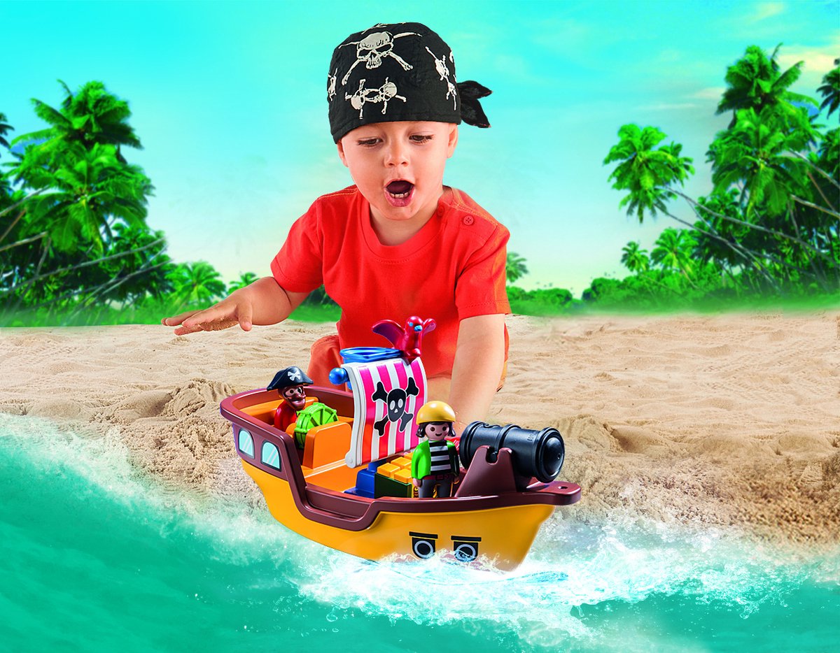 PLAYMOBIL 1.2.3. Piratenschip   - 9118 — afbeelding 3