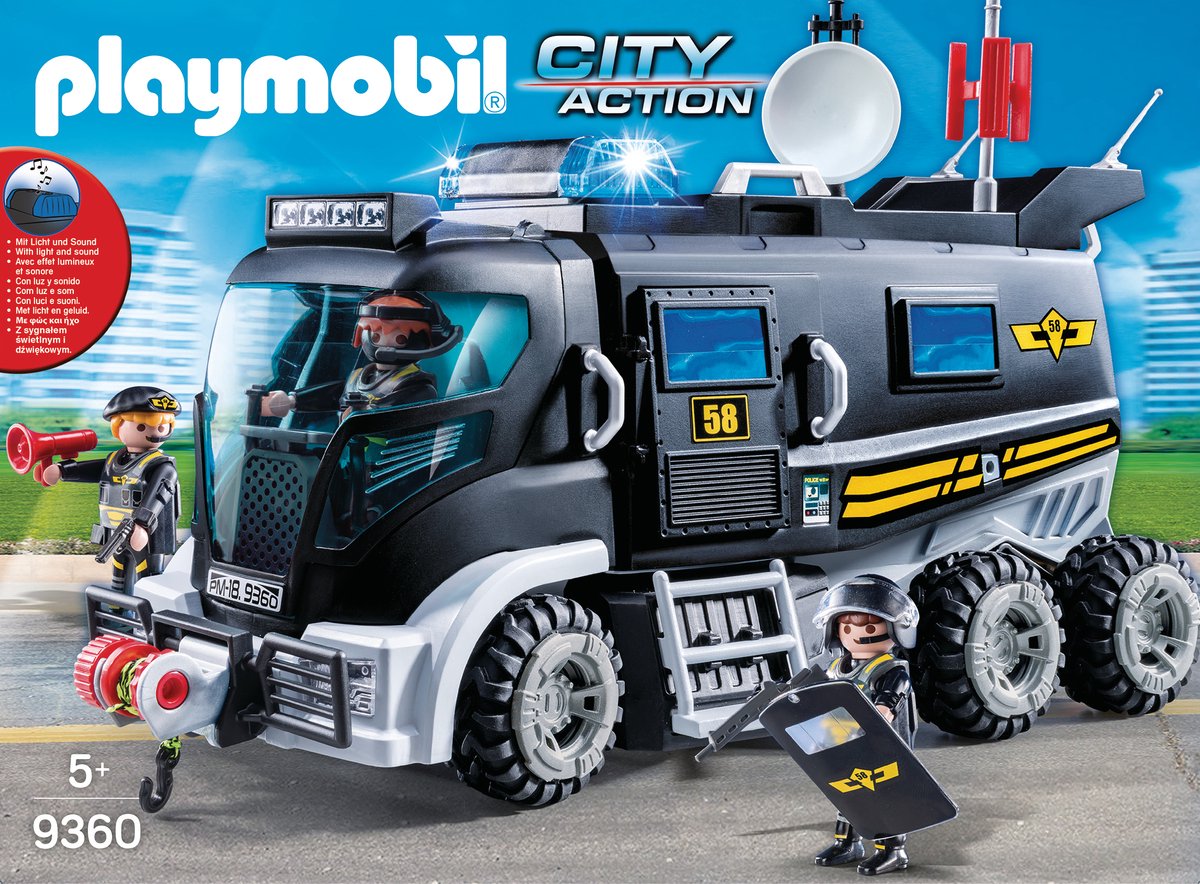 PLAYMOBIL City Action SIE-truck met licht en geluid - 9360 — afbeelding 18