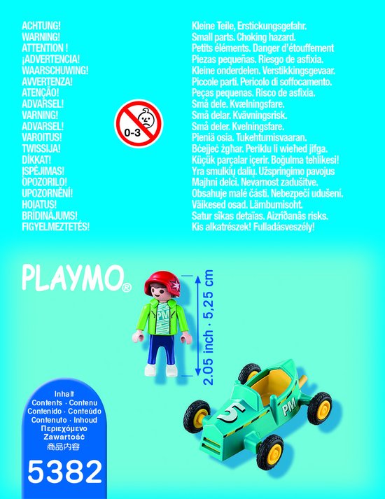PLAYMOBIL  Jongen met cart - 5382