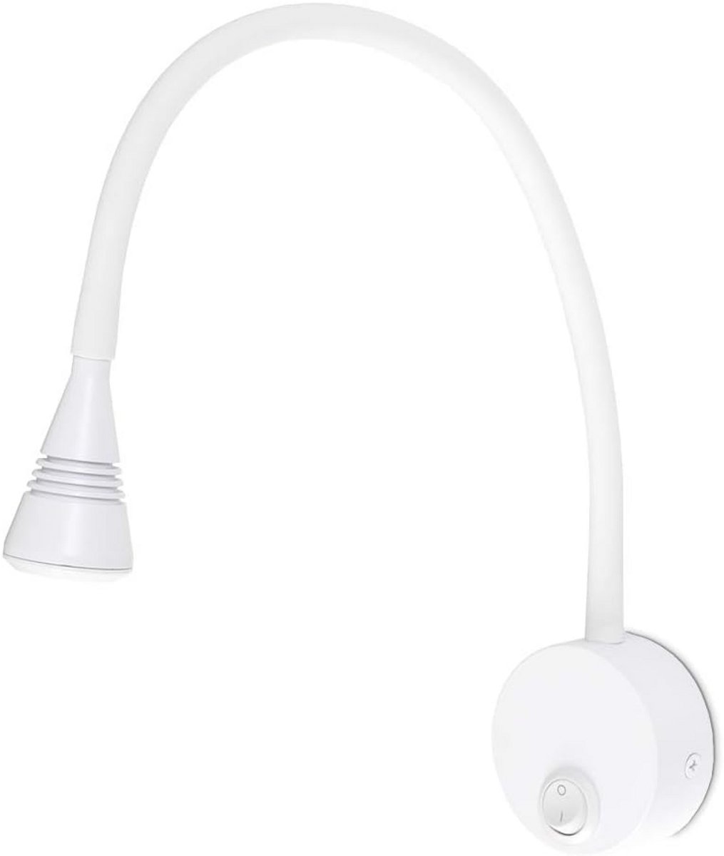 Zwanenhals Wandlamp - Energiezuinige LED Leeslamp met Schakelaar voor Slaapkamer en Kantoor - 4000K Neutraal Wit