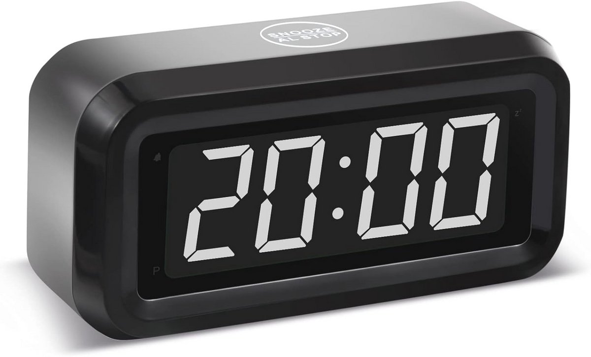 Digitale Wekker met LED-Display en Instelbare Helderheid voor Slaapkamer
