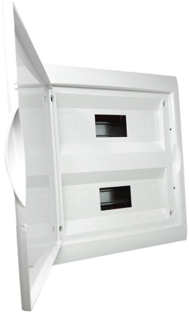 Inbouwlamp 24 modules met frame en deur wit – 315x365x80mm – IP40