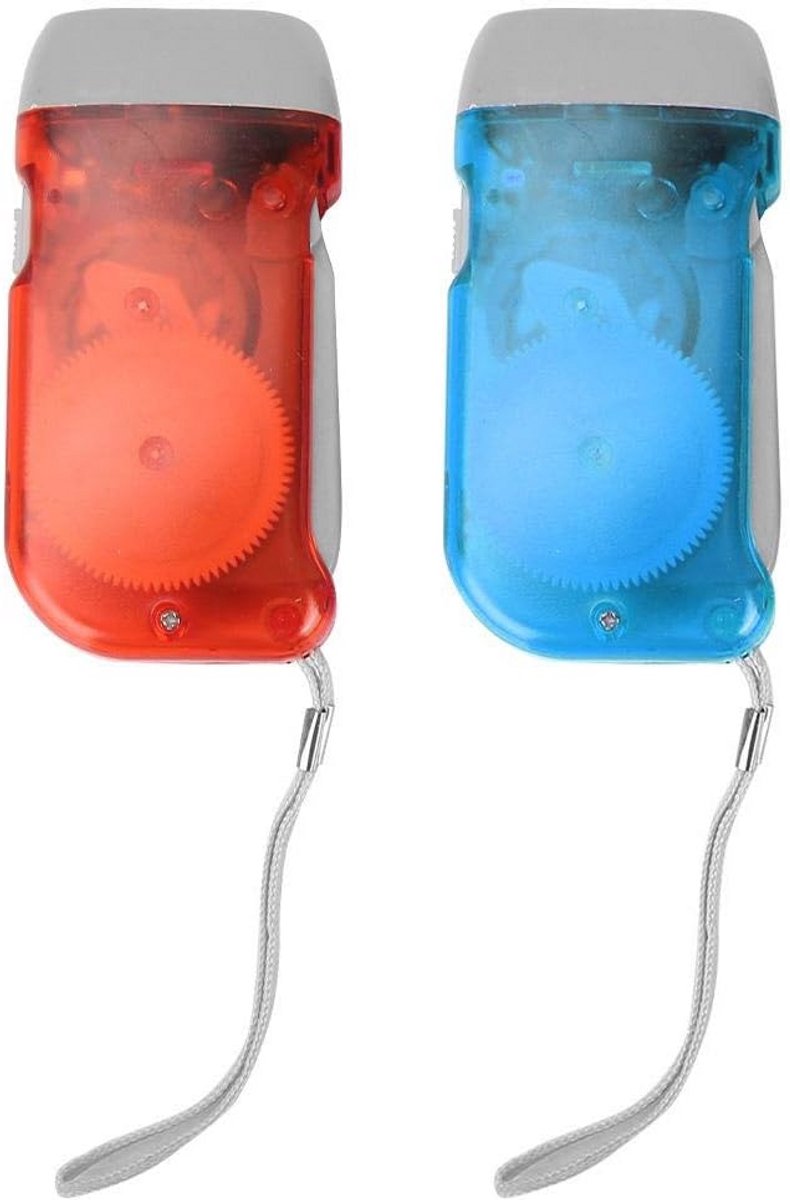 Mini LED Zaklamp voor Noodgevallen met Handmatige Oplading en Multi-nachtlampfunctie