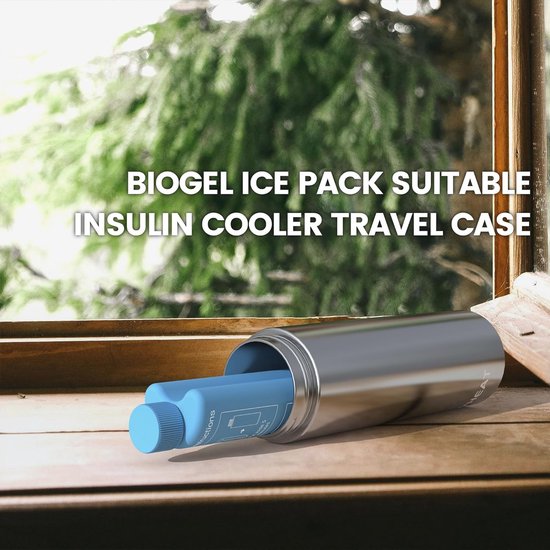 Insuline Koeler Reis Case met Biogel Packs - 60 Uur Koud voor Medicijnen en Cosmetica van Merkloos — afbeelding 2