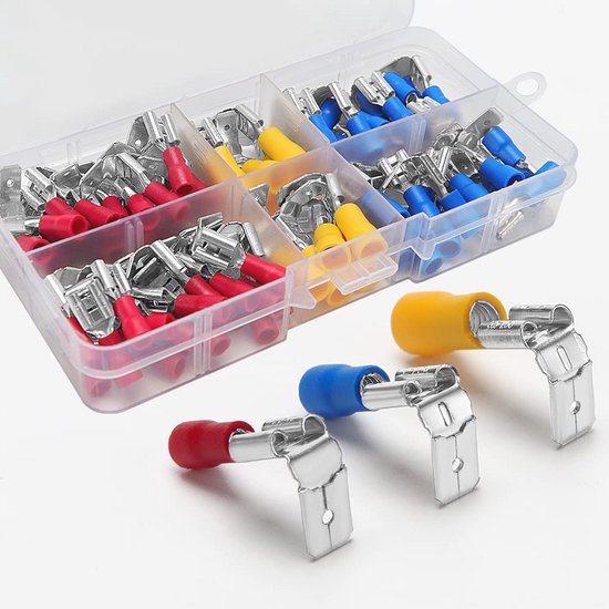 Gl Terminals Set 80 Stuks Geïsoleerde Crimp Terminals Set - Perfect voor Elektrische ...