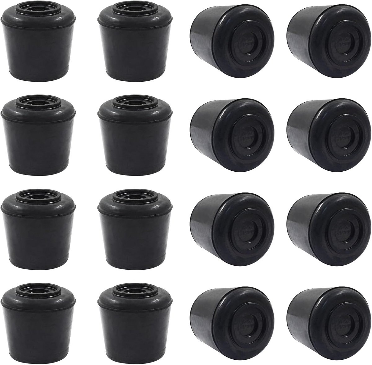 16 stuks ronde stoelpootdoppen 7/8 inch antislip rubber voor vloerbescherming