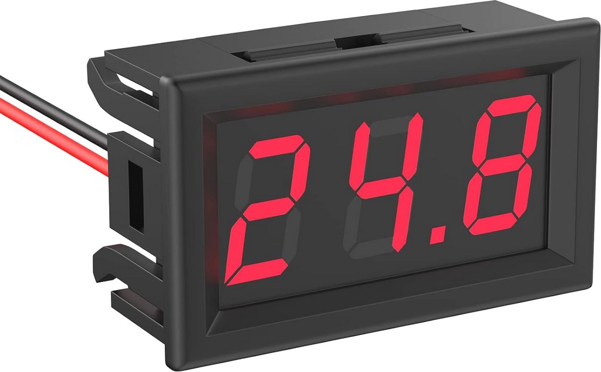 Mini Voltmeter DC 5V - 120V Digitale Spanningsmonitor met LED-Display