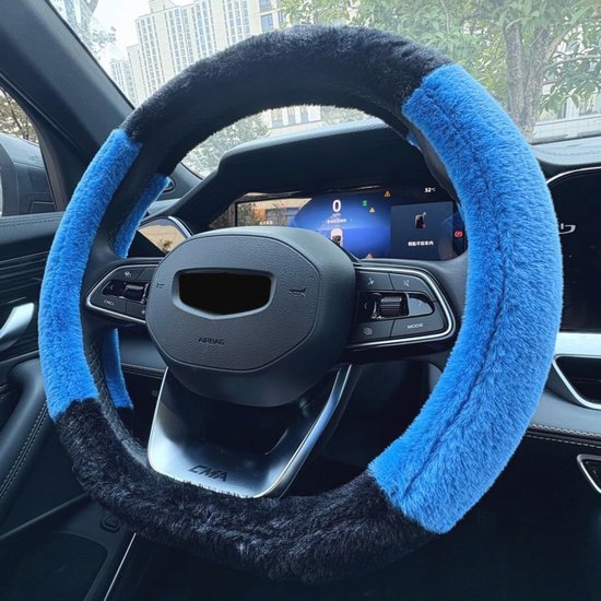 Housse De Volant Voiture En Peluche Douce Et Chaude Violet - Protection Universelle Hiver, Confort Et Sécurité Pour La Plupart Des Autos Et SUV