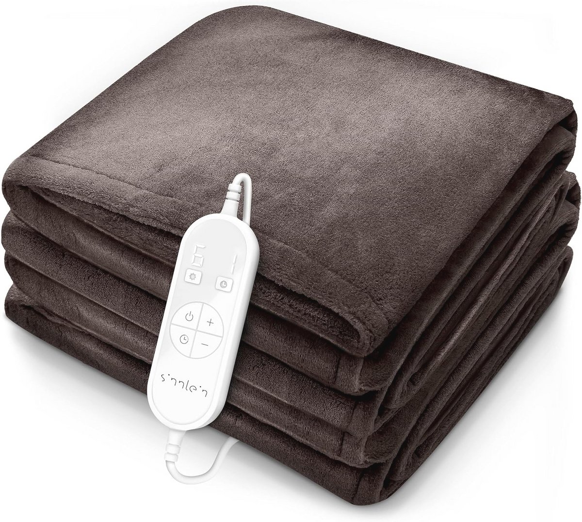 Warmtedeken van Pluche 160 x 120 cm - Elektrische Deken met Uitschakeling en Timerfunctie - 9 Temperatuurstanden - Wasbaar tot 40°C