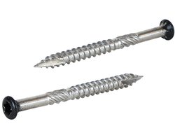 Radix - Potdeksel - Tuinhout schroeven - Zwarte kop - Torx 5,0x60mm - RVS (100 stuks)