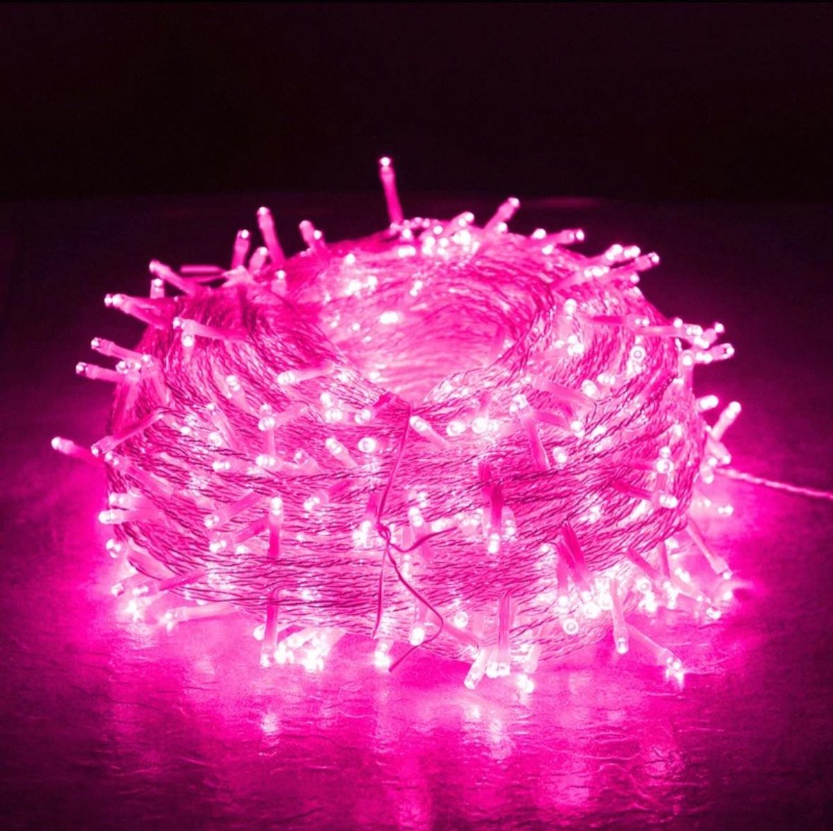 MUPOO Fairy LED Lichtslinger Roze – 100M met 1000 LEDs, Laag Energieverbruik & Veilig, Eénknopsbediening, 8 Modi – Kerstverlichting Buiten voor Tuin, Raam, Feest & Kerstdecoratie