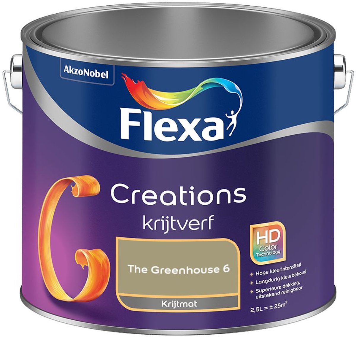 Flexa - Creations Muurverf Krijt - The Greenhouse 6 - Mengverf - 2.5 L