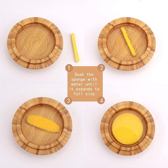 X AUTOHAUX Lot De 2 éponges En Mousse Pour Jantes De Voiture, Camion, Cirage, Polissage, Nettoyage Avec Couvercle, Sans Poignée, Jaune