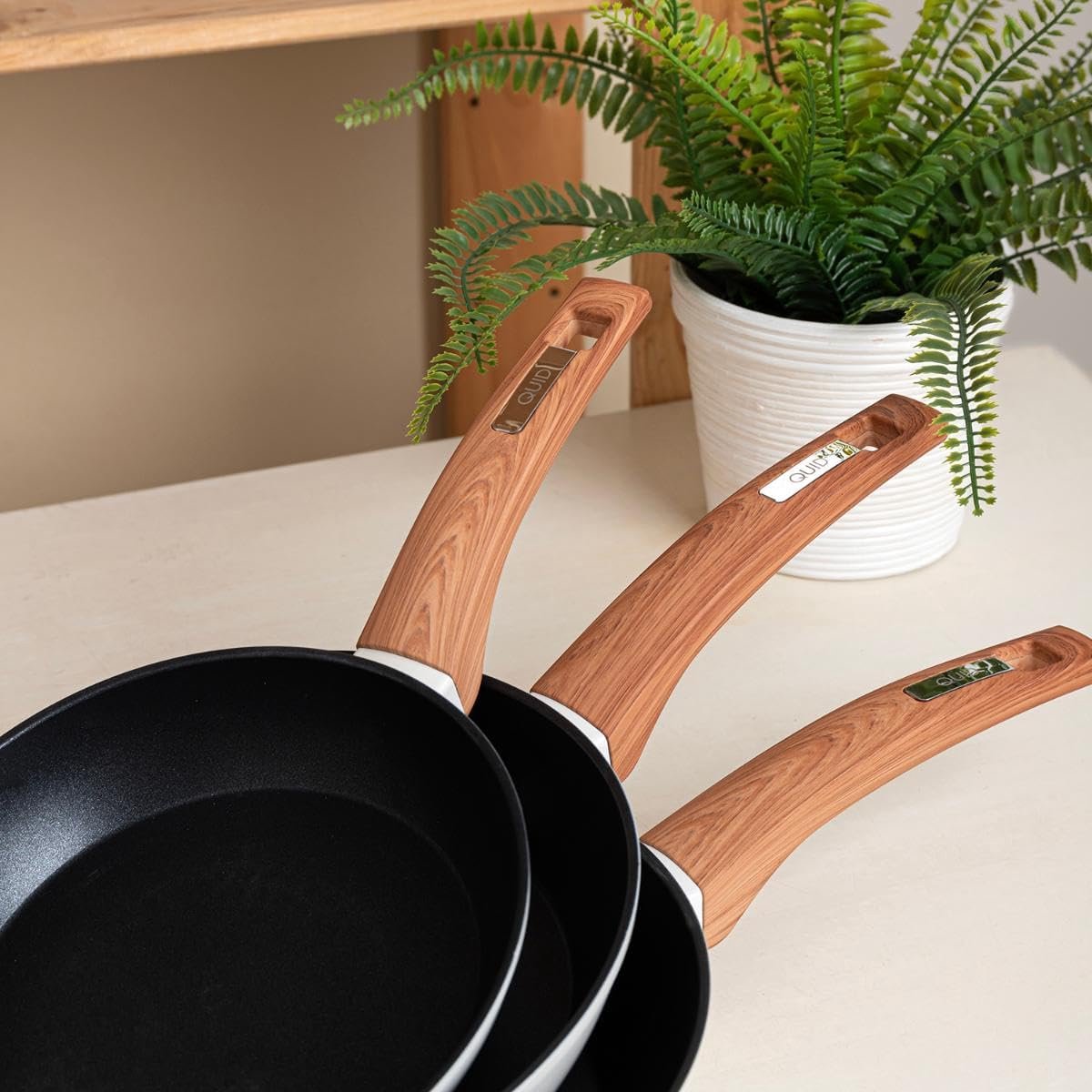 18 cm Koekenpan van gesmeed Aluminium - Ideaal voor Inductie en Glaskeramiek met 2 Anti-aanbaklagen