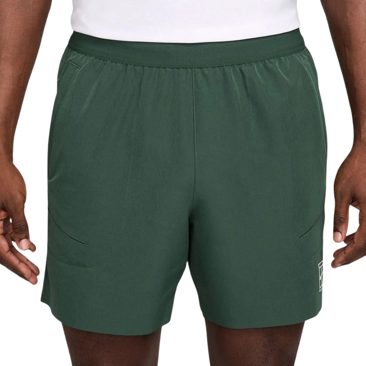 Nike Court Advantage Dri-FIT Short Heren Donkergroen