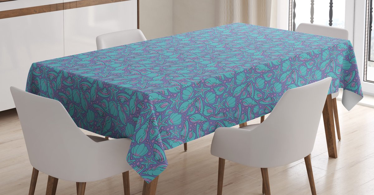 ABAKUHAUS Marine Tafelkleed – Satin, 140x200 cm – Multicolor