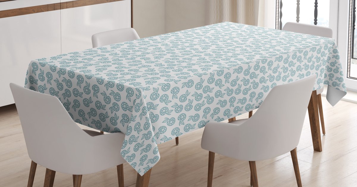 ABAKUHAUS Tafelkleed – Scandinavisch Appelhart – 140x200 cm – Lichtblauw