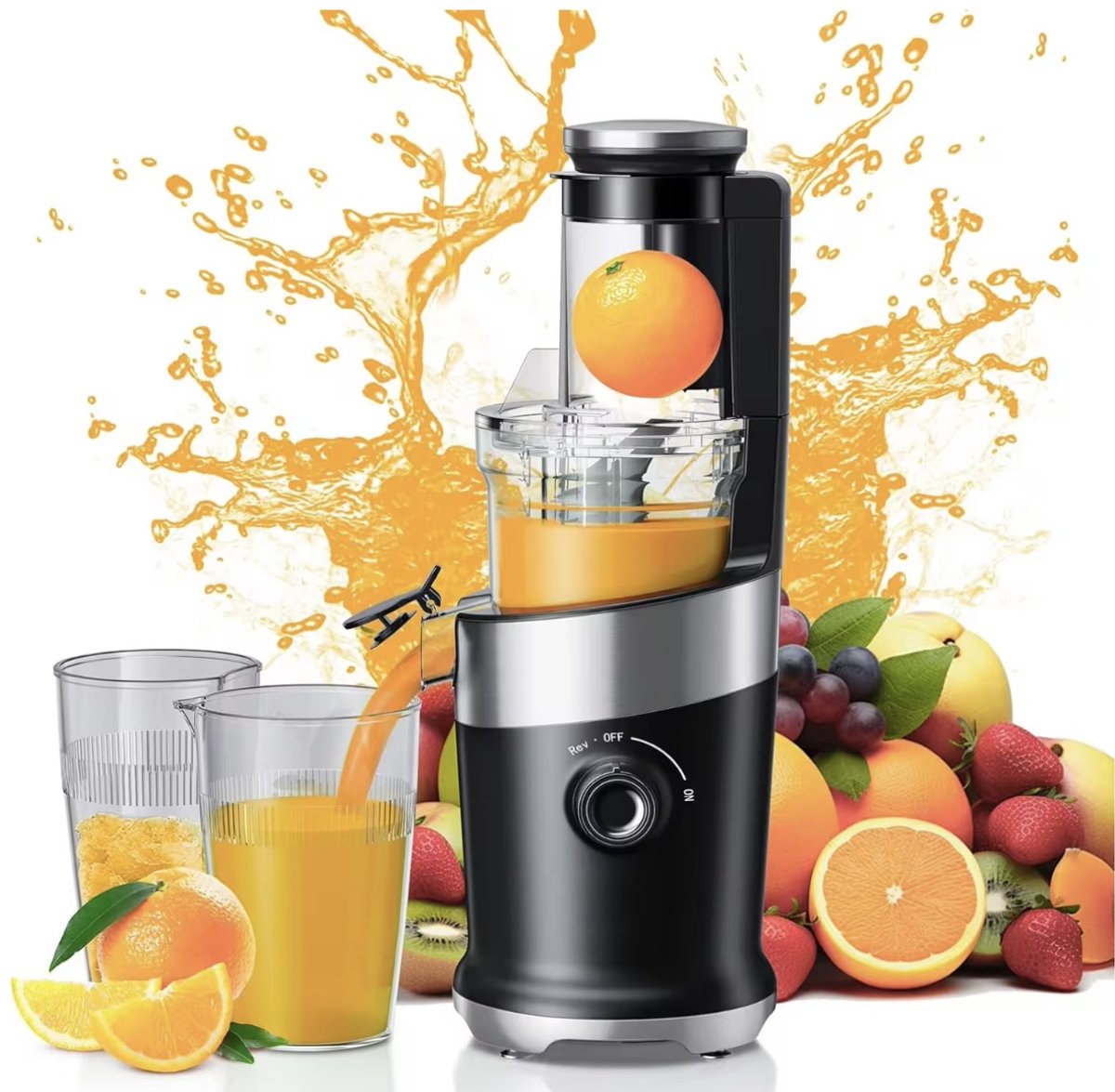 Premium Slowjuicer - Krachtig - Stil - Maximale Sapopbrengst - Juice Maker