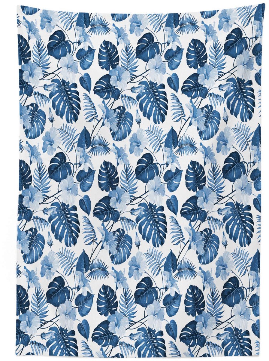 ABAKUHAUS Hawaii – Tafelkleed 140 x 240 cm – satijnblauw