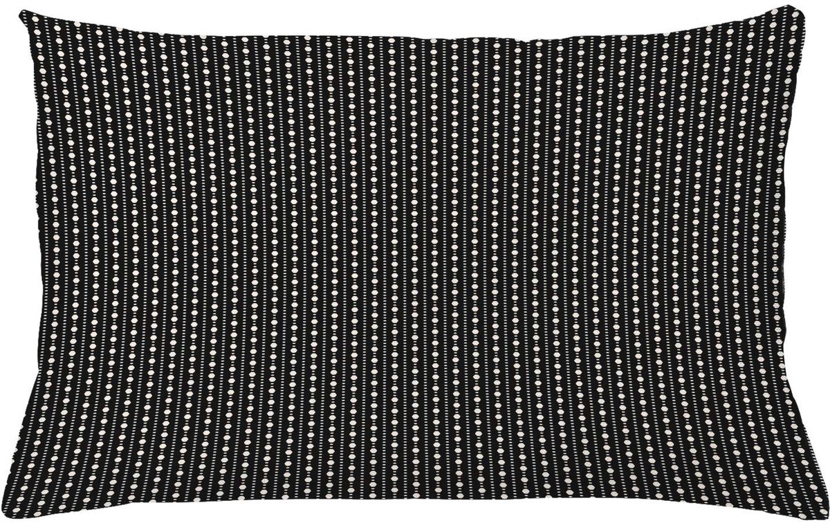 ABAKUHAUS Art Deco Kussenhoes – Gestippeld – 65x40 cm Koksgrauw