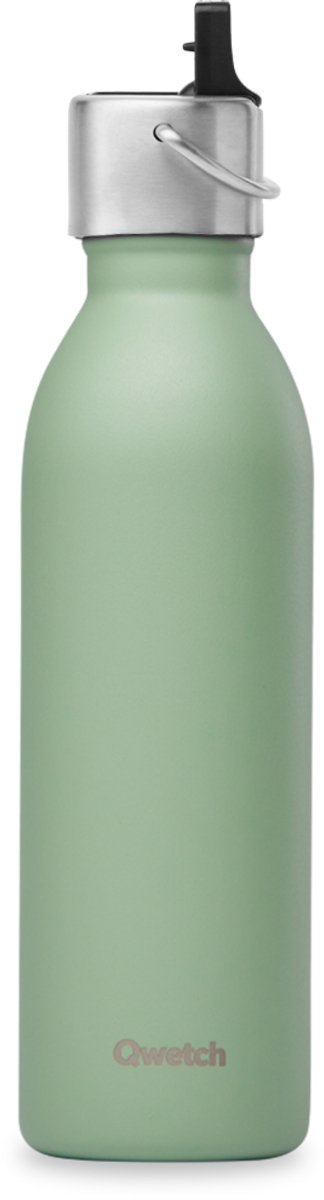 Qwetch - Isothermische fles - Active Matt Linnende Sportdop- 600ml