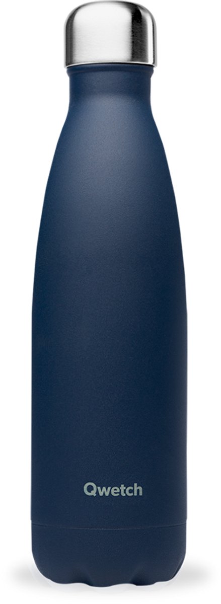 Qwetch - Isothermische fles - Originals Granite Blauw- 500ml