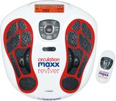 BioEnergiser Circulation Maxx Ultra Reviver Bloedcirculatieapparaat - Voetmassage Spiersimulatie - Verbeter de bloedsomloop in benen en voeten - Ems/Tens apparaat leg trainer, spierstimulatie, incl. gel pads voor massage schouders en rug