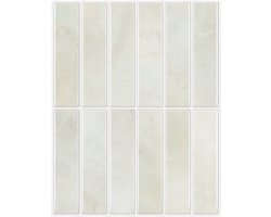 Muraio Plaktegels - 10 stuks Tegeltickers- Zelfklevende 3D Muurstickers Keuken - Tegelstickers Badkamer - Grijs/beige - 25,4 cm x 20 cm