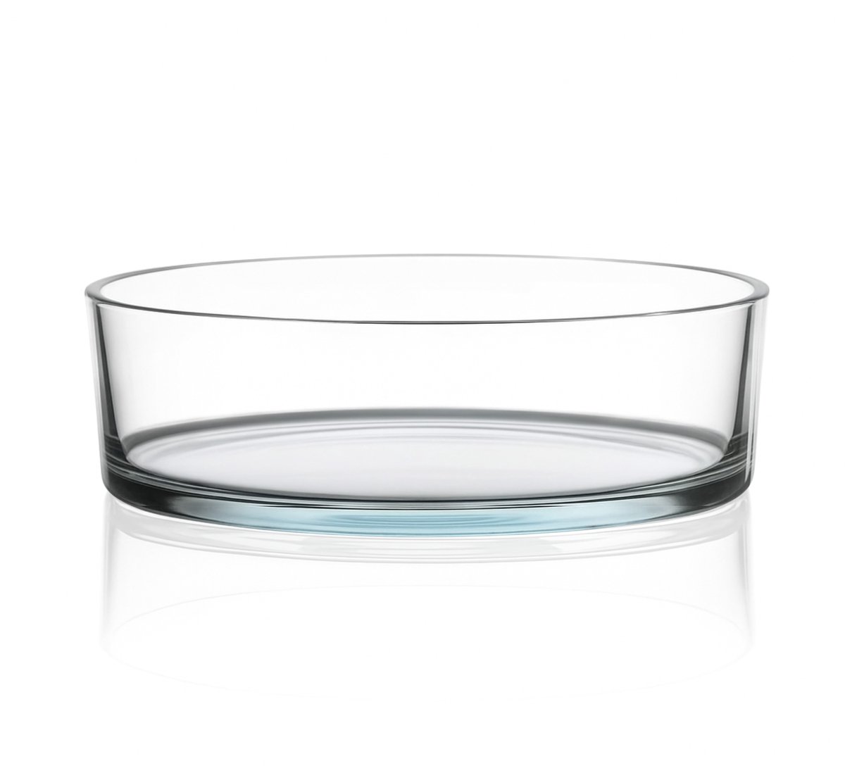 Glazen Schaal voor Kaarsenzand Ø25 cm – Ronde Decoratieve Schaal Clara – Transparant