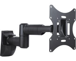 conecto Muurbeugel voor monitoren en televisies tot 42 inch, zwenkbaar (+/-90°), kantelbaar (+/-20°), VESA 50x50,75x75,100x100,200x100,200x200, Max. 30,0 kg draagvermogen, wit, SA-CC50251-V2, zwart